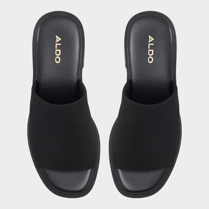 Harrietta Black Women's Wedges - Heeled mule, Block heel | Aldo New