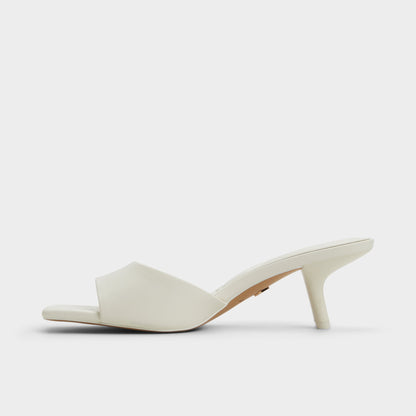 Enchanting White Women's Heeled mules - Heeled mule, Kitten heel | Aldo Trending