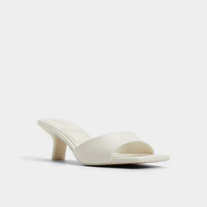 Enchanting White Women's Heeled mules - Heeled mule, Kitten heel | Aldo Trending
