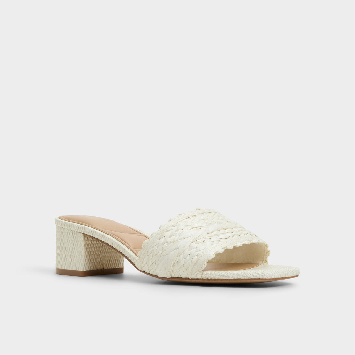Claudina White/Bone Women's Block heels - Heeled mule, Block heel | Aldo Best Seller