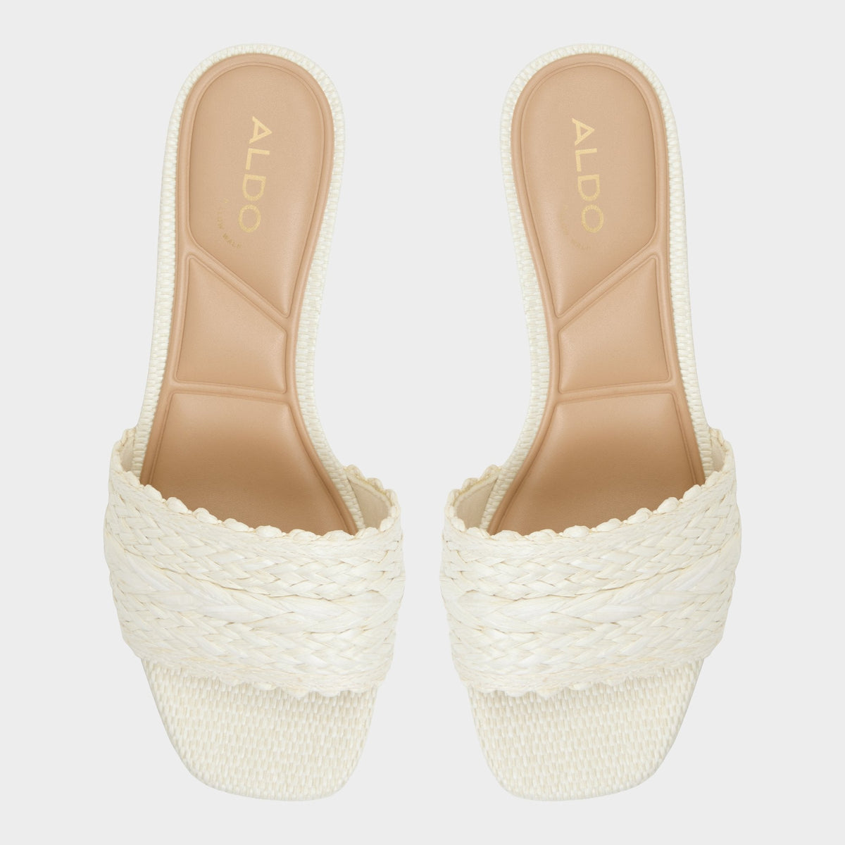 Claudina White/Bone Women's Block heels - Heeled mule, Block heel | Aldo Best Seller