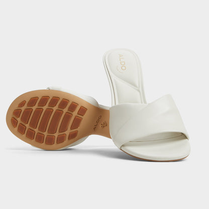 Lyhanna White/Bone Women's Heeled mules - Heeled mule, Stiletto heel | Aldo Recommended