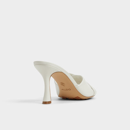 Lyhanna White/Bone Women's Heeled mules - Heeled mule, Stiletto heel | Aldo Recommended