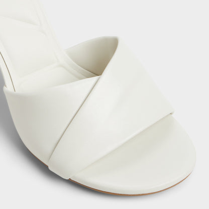 Lyhanna White/Bone Women's Heeled mules - Heeled mule, Stiletto heel | Aldo Recommended