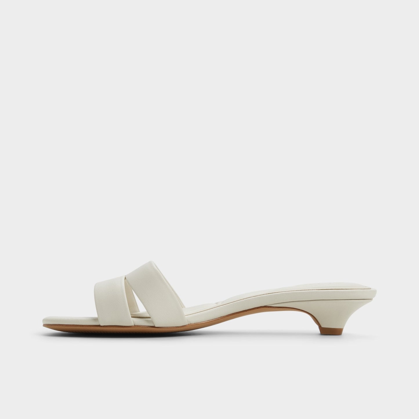 Scarletta White/Bone Women's Mule slides - Heeled mule, Kitten heel | Aldo Classic