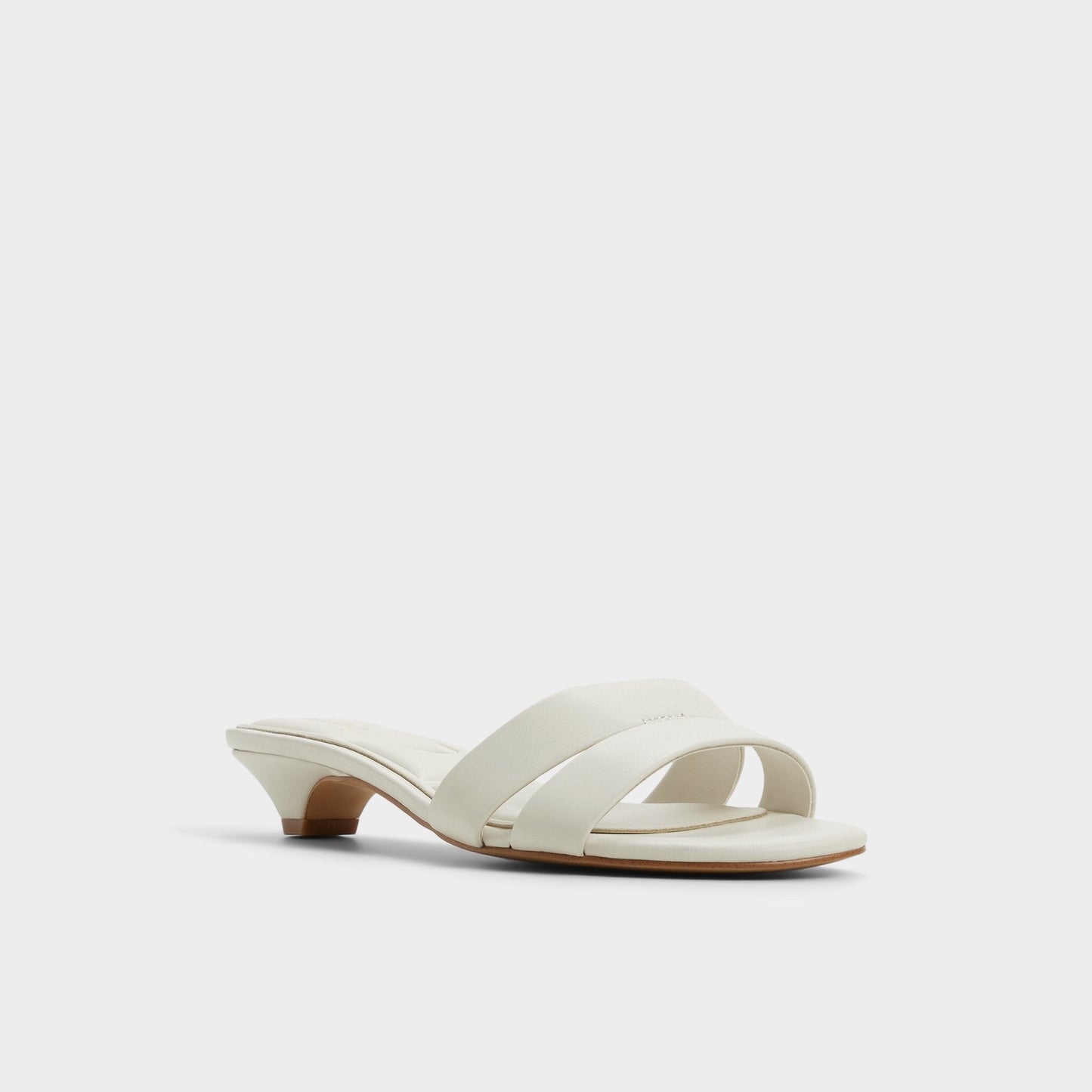 Scarletta White/Bone Women's Mule slides - Heeled mule, Kitten heel | Aldo Classic