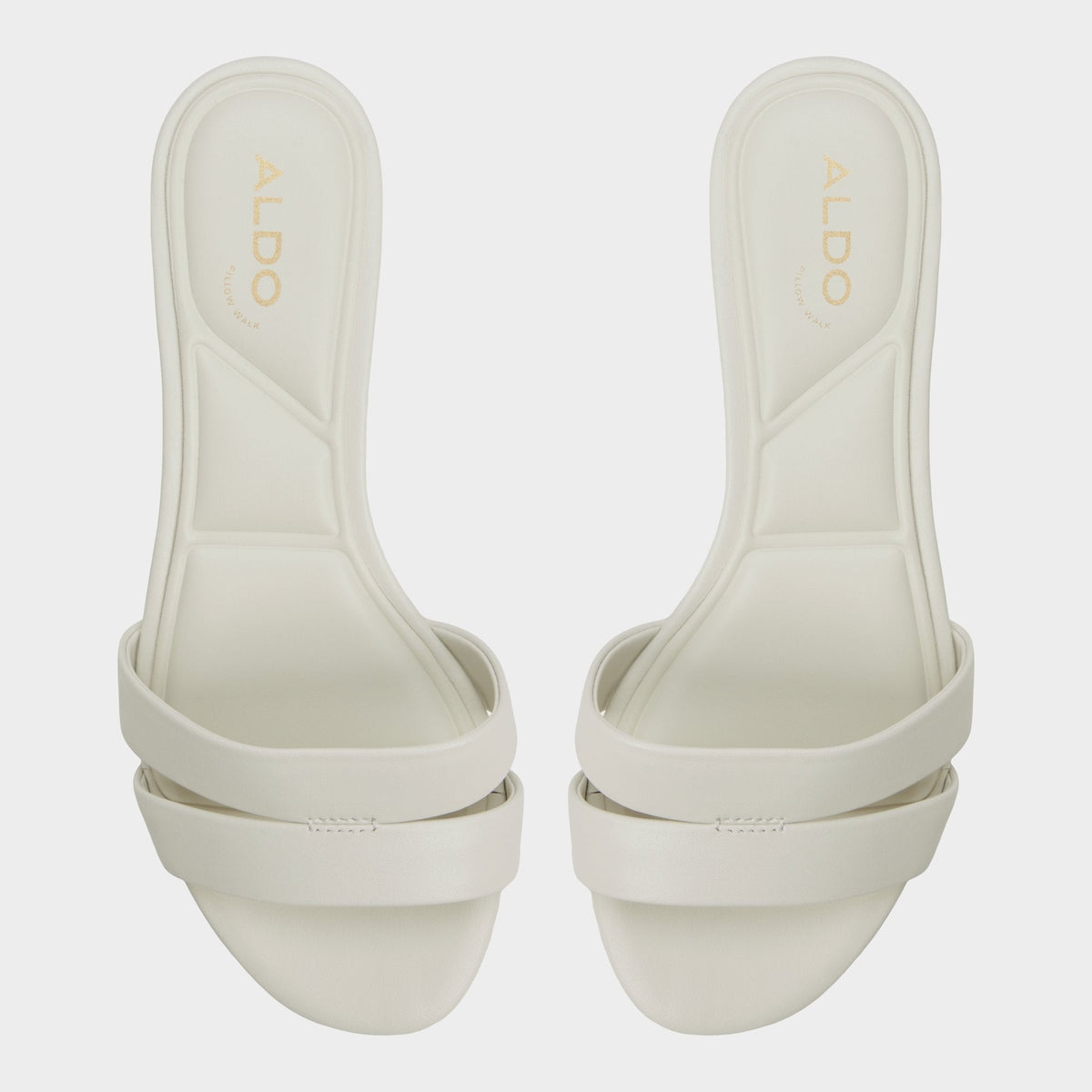 Scarletta White/Bone Women's Mule slides - Heeled mule, Kitten heel | Aldo Classic