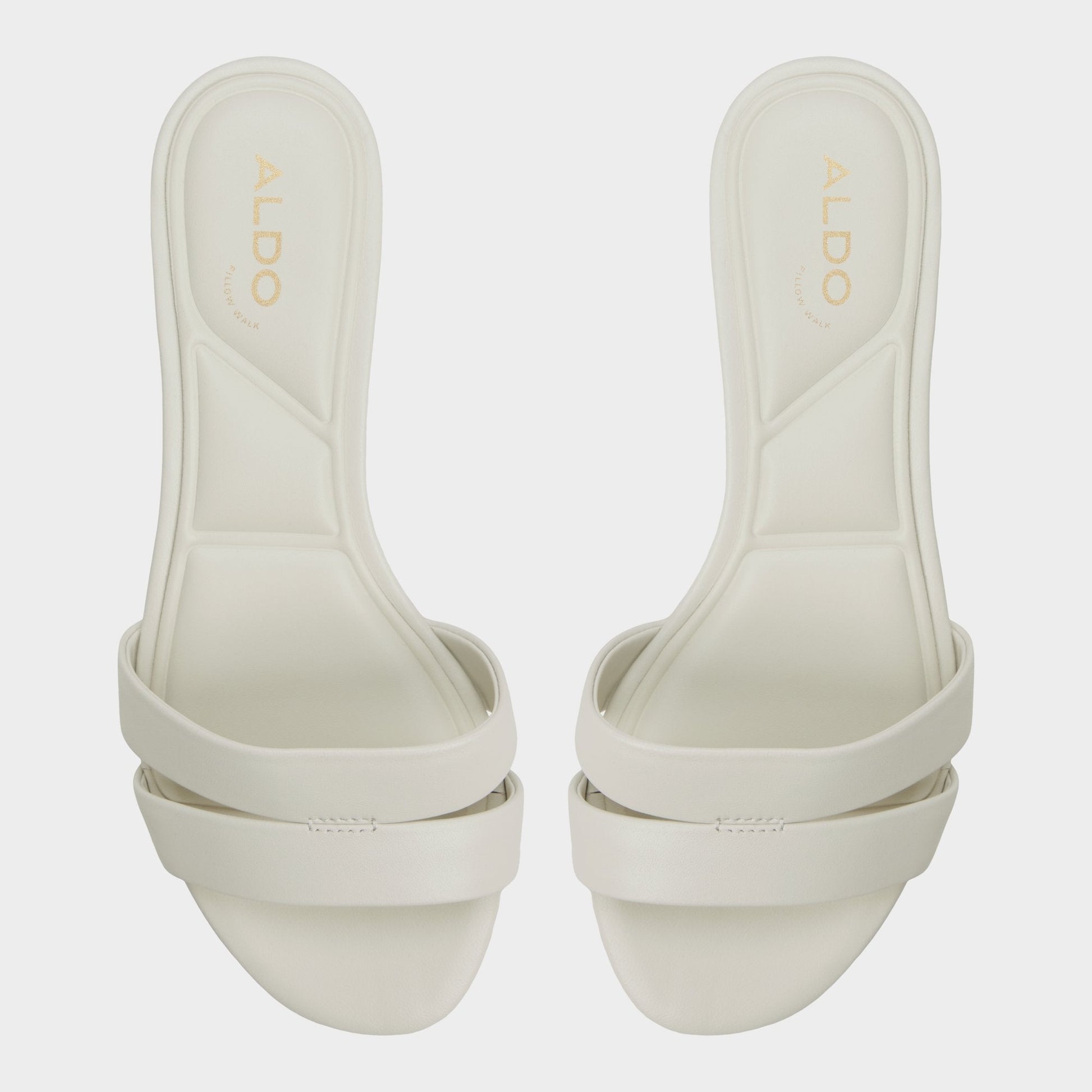 Scarletta White/Bone Women's Mule slides - Heeled mule, Kitten heel | Aldo Classic