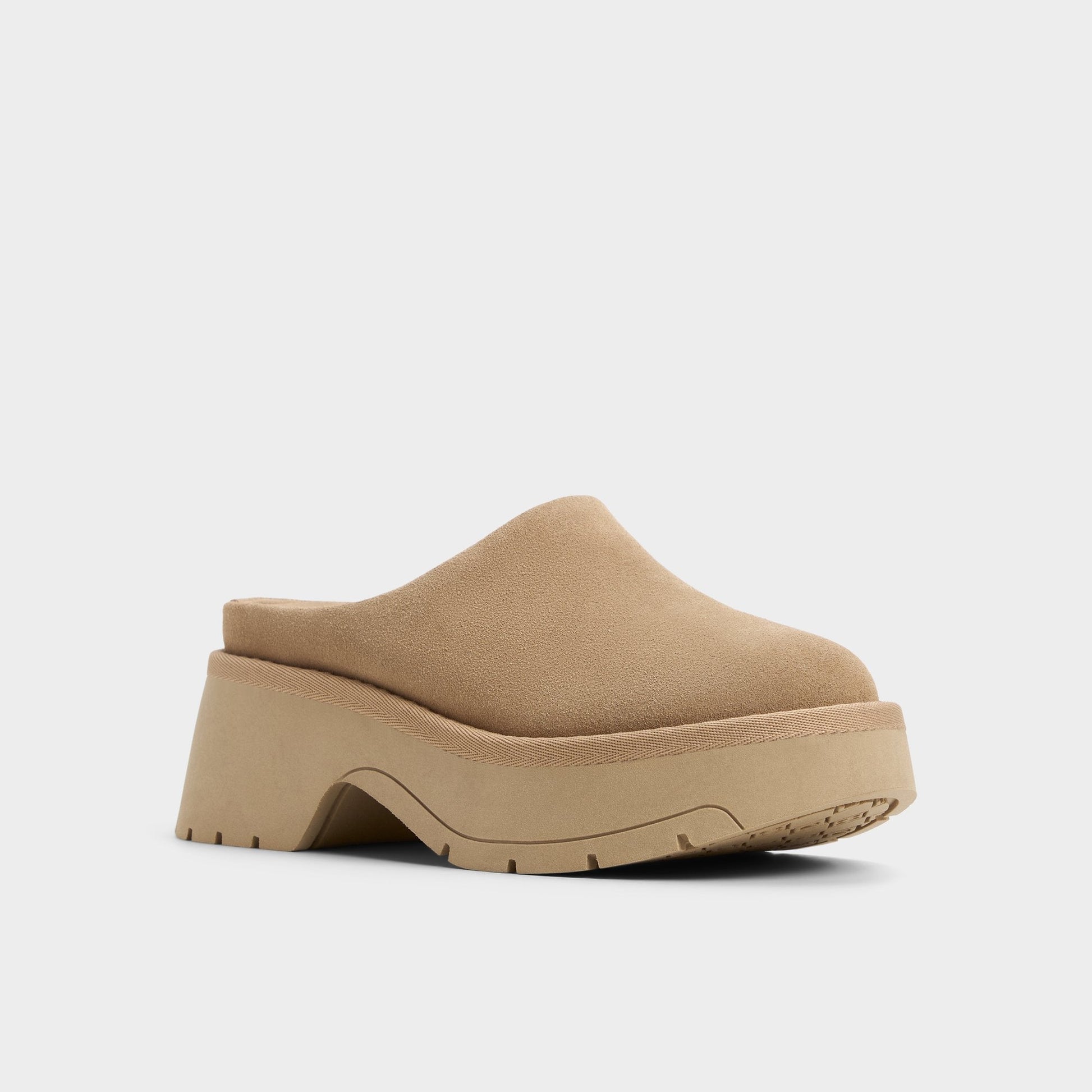 Academia Beige Women's Cold Weather Shoes - Heeled mule, Lug sole | Aldo Essential