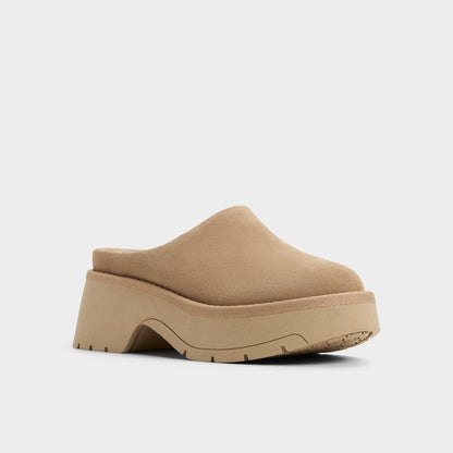 Academia Beige Women's Cold Weather Shoes - Heeled mule, Lug sole | Aldo Essential