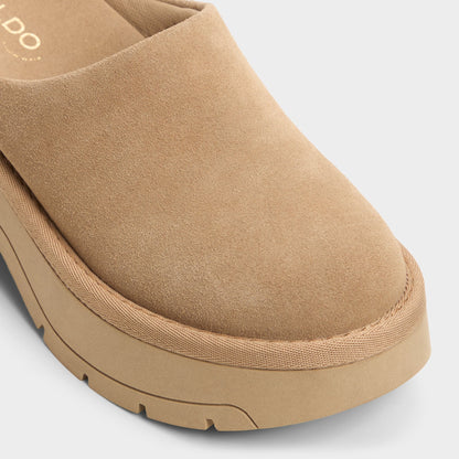Academia Beige Women's Cold Weather Shoes - Heeled mule, Lug sole | Aldo Essential