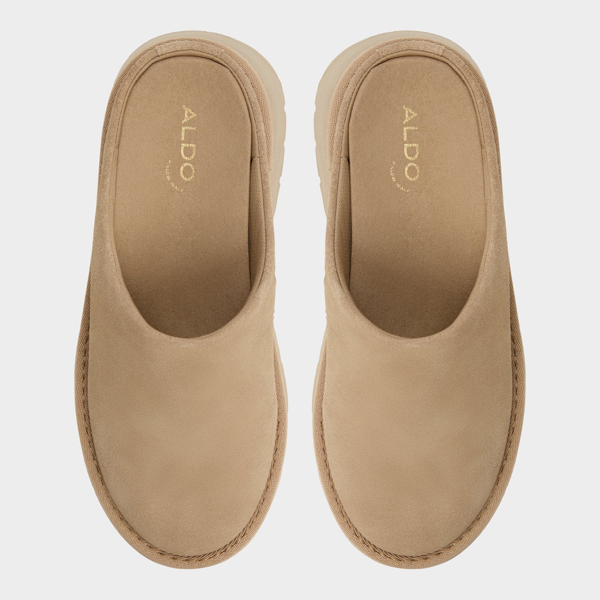 Academia Beige Women's Cold Weather Shoes - Heeled mule, Lug sole | Aldo Essential