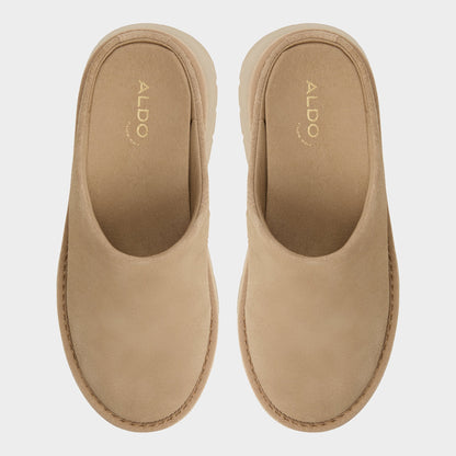 Academia Beige Women's Cold Weather Shoes - Heeled mule, Lug sole | Aldo Essential