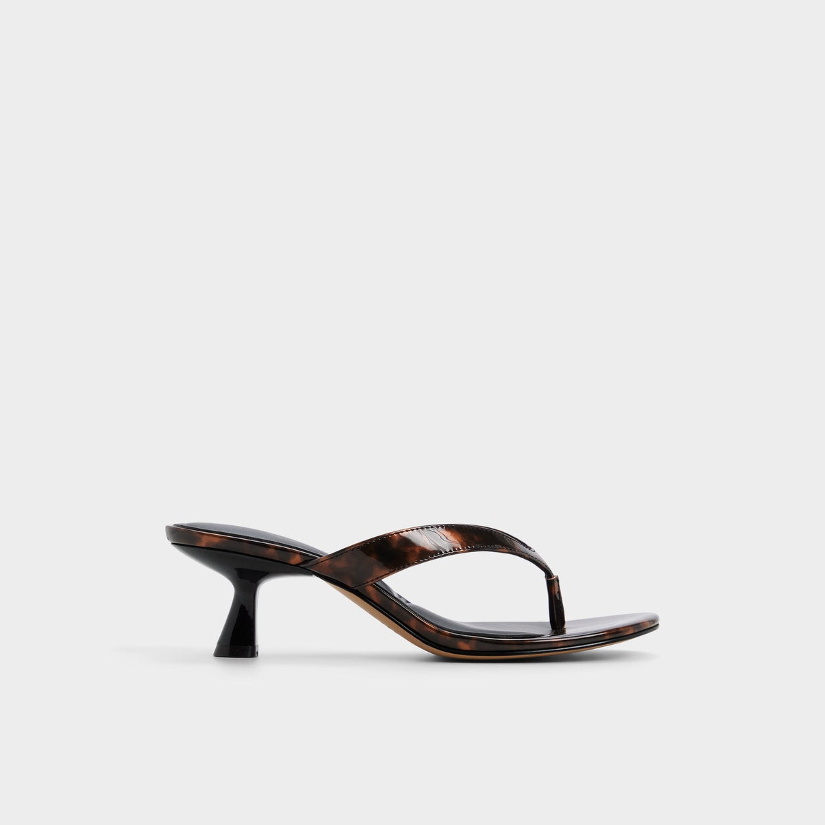 Jump in Open Brown - Heeled flip flop, Kitten heel | Aldo Premium