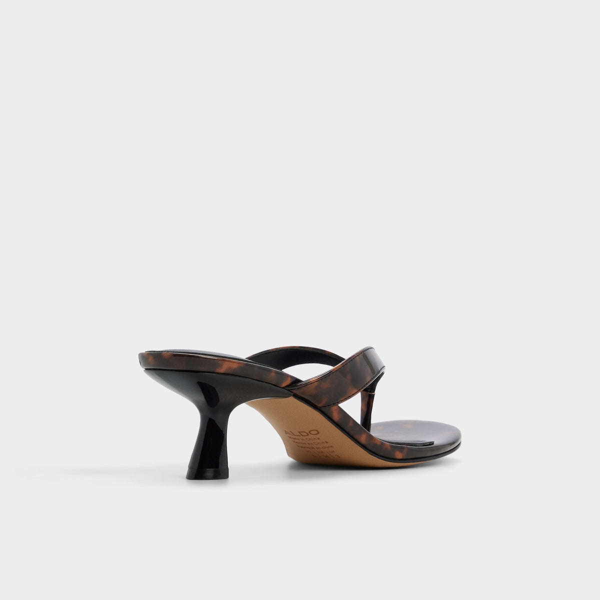 Jump in Open Brown - Heeled flip flop, Kitten heel | Aldo Premium