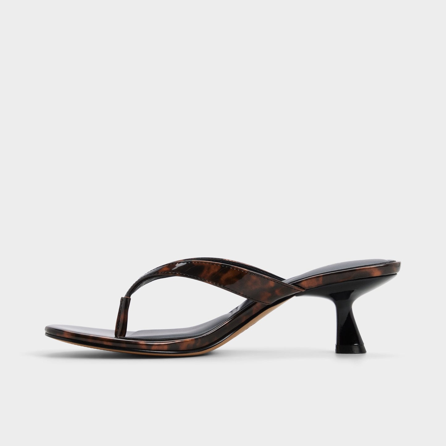 Jump in Open Brown - Heeled flip flop, Kitten heel | Aldo Premium