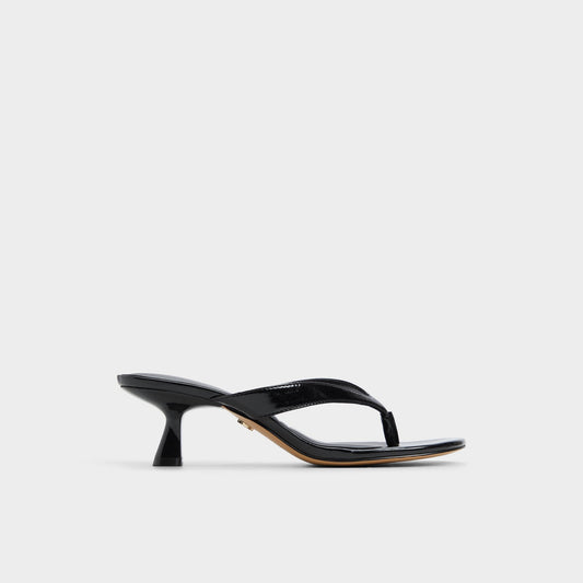 Jump Black Women's Strappy sandals - Heeled flip flop, Kitten heel | Aldo New