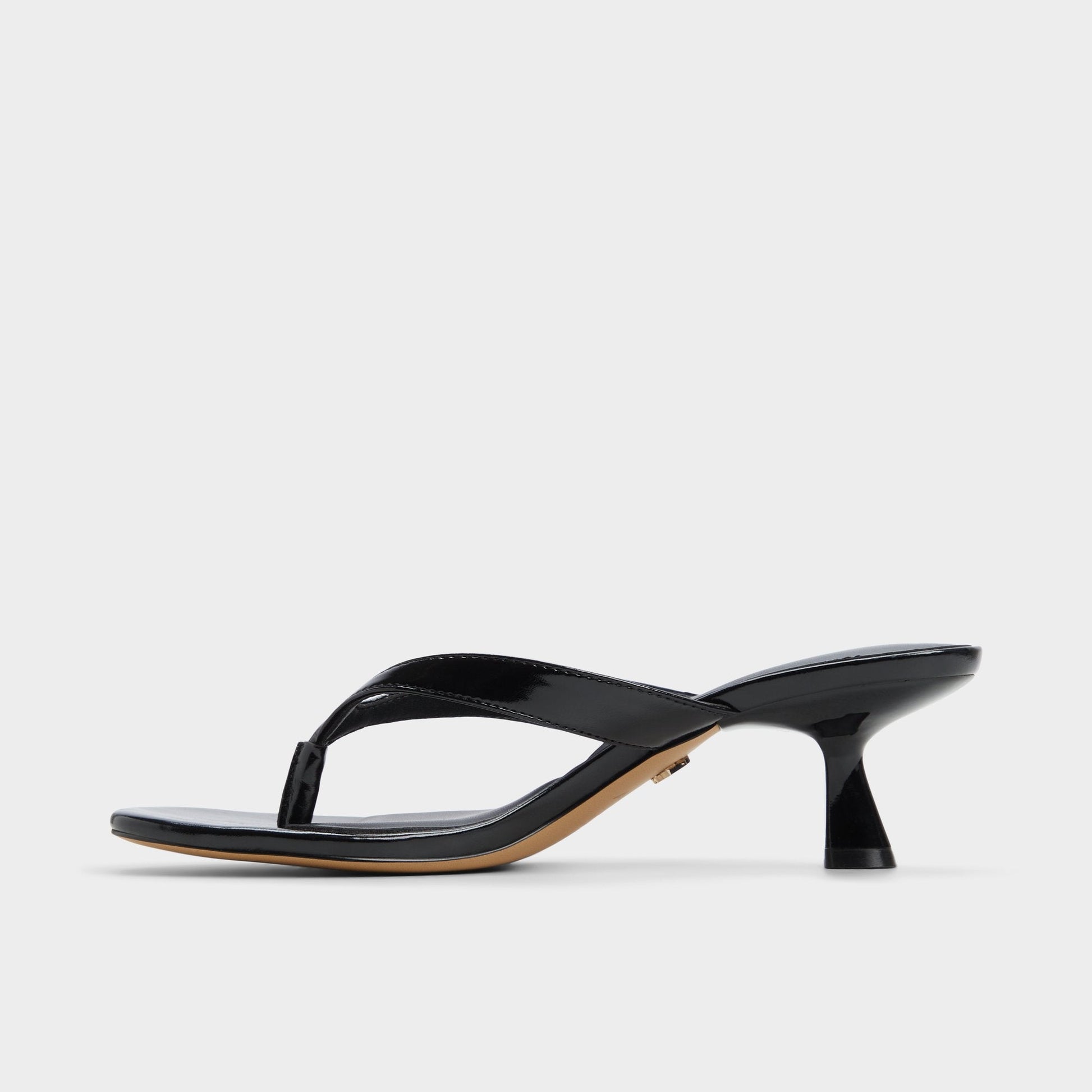 Jump Black Women's Strappy sandals - Heeled flip flop, Kitten heel | Aldo New