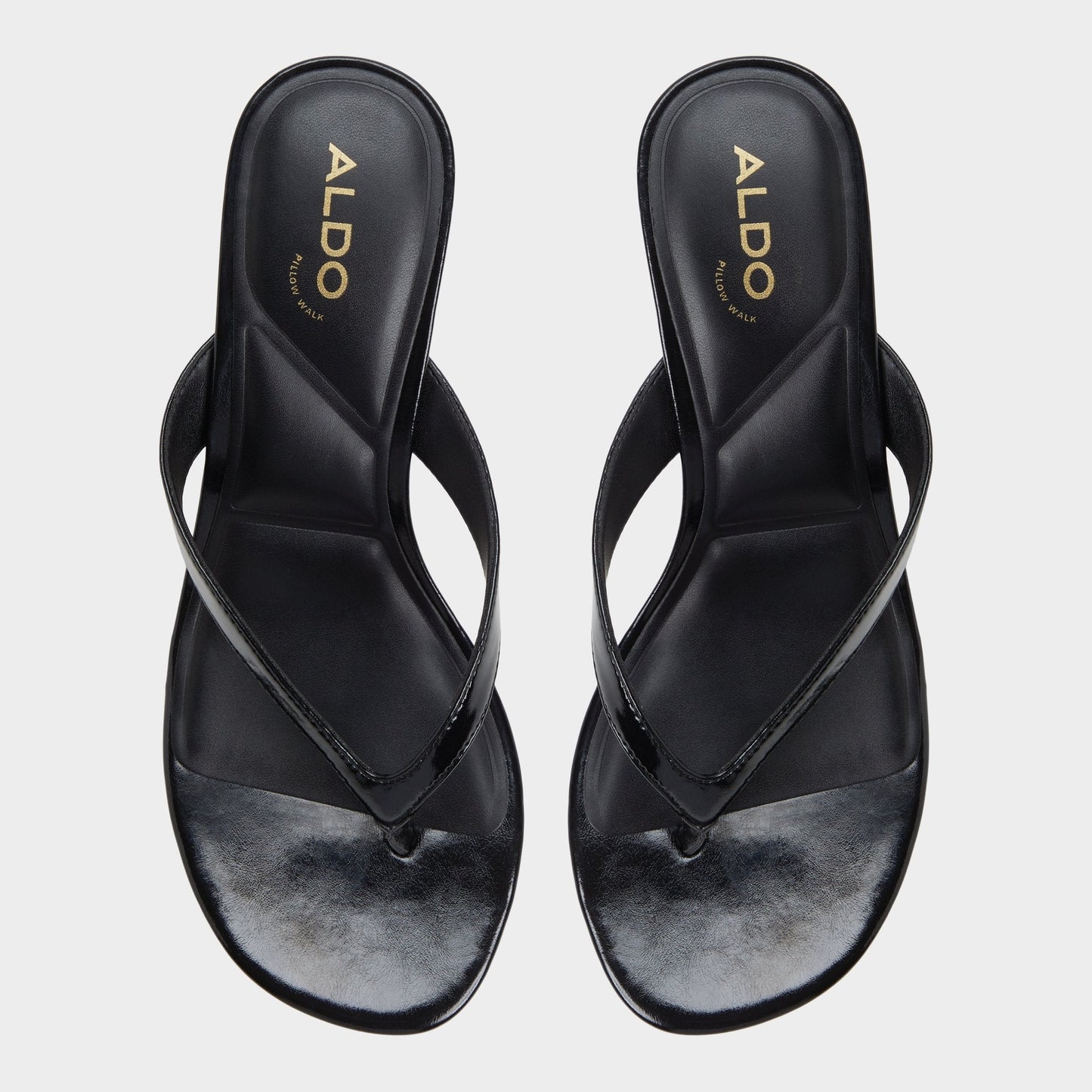 Jump Black Women's Strappy sandals - Heeled flip flop, Kitten heel | Aldo New