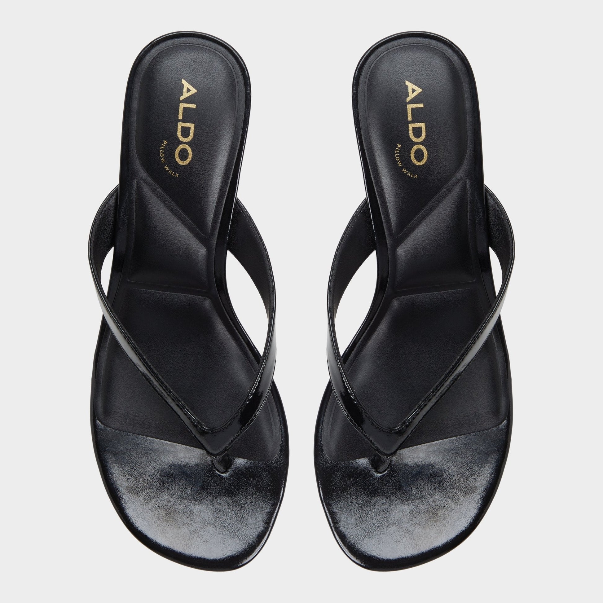 Jump Black Women's Strappy sandals - Heeled flip flop, Kitten heel | Aldo New