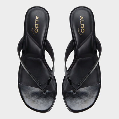 Jump Black Women's Strappy sandals - Heeled flip flop, Kitten heel | Aldo New