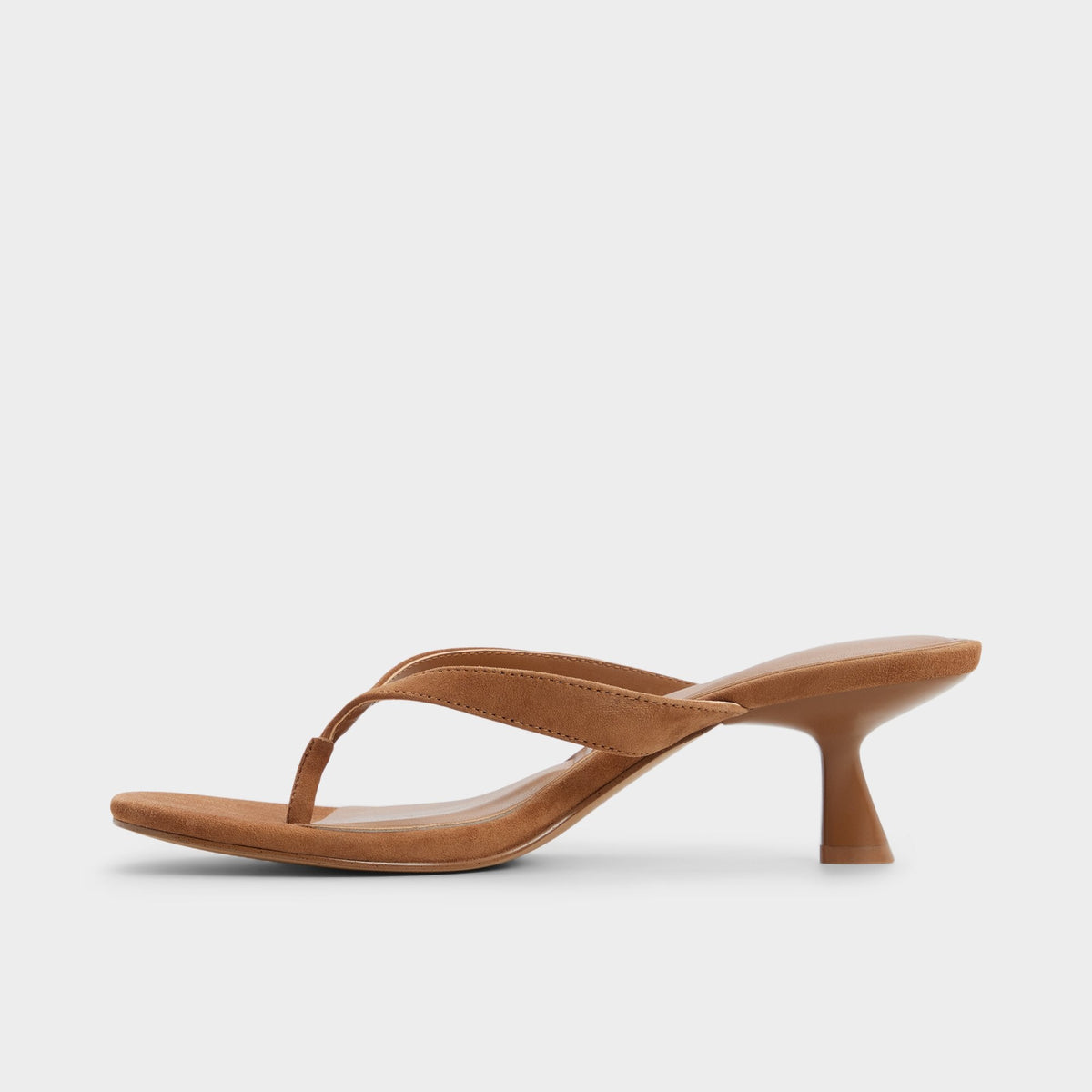 Jump in Medium Brown - Heeled flip flop, Kitten heel | Aldo Featured