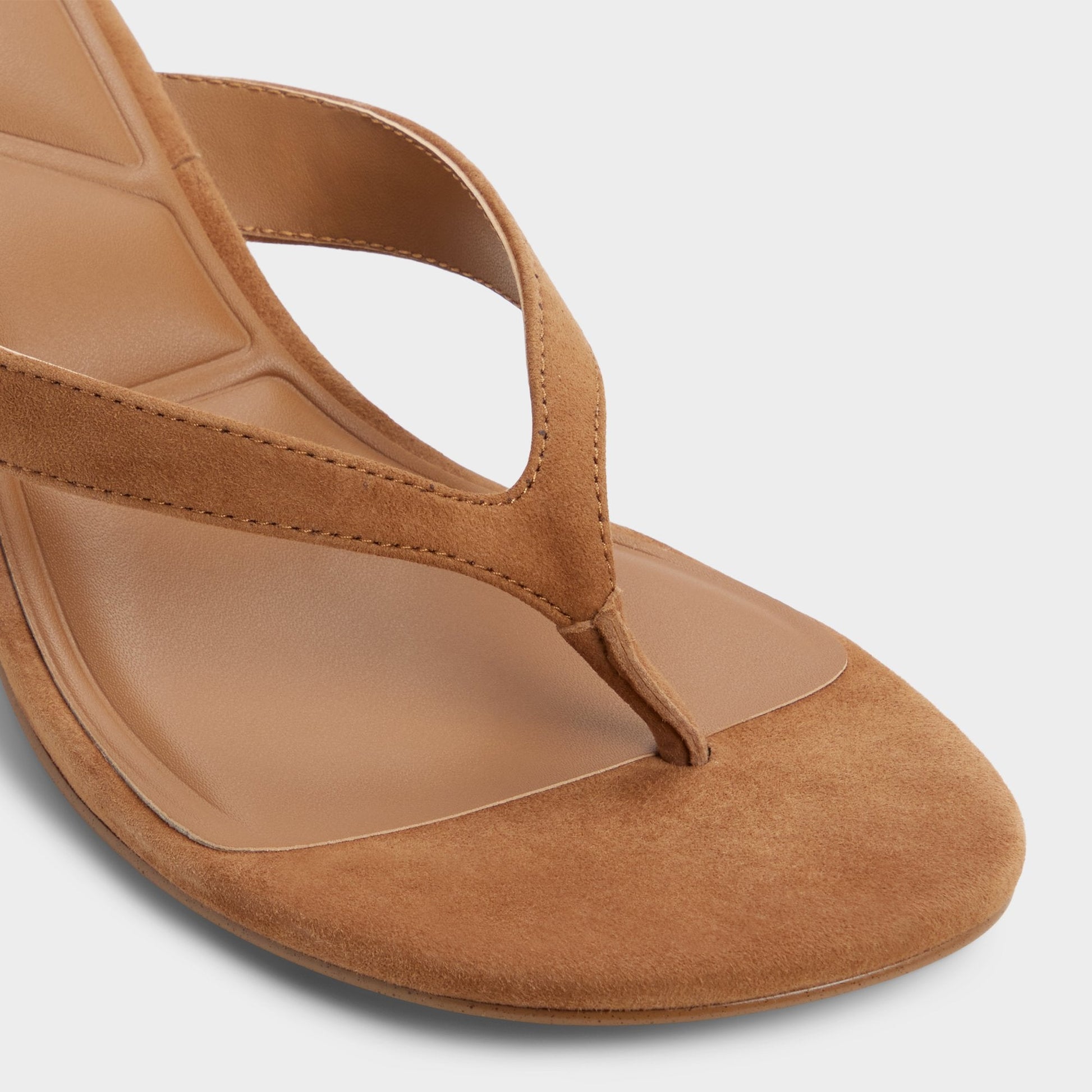 Jump in Medium Brown - Heeled flip flop, Kitten heel | Aldo Featured