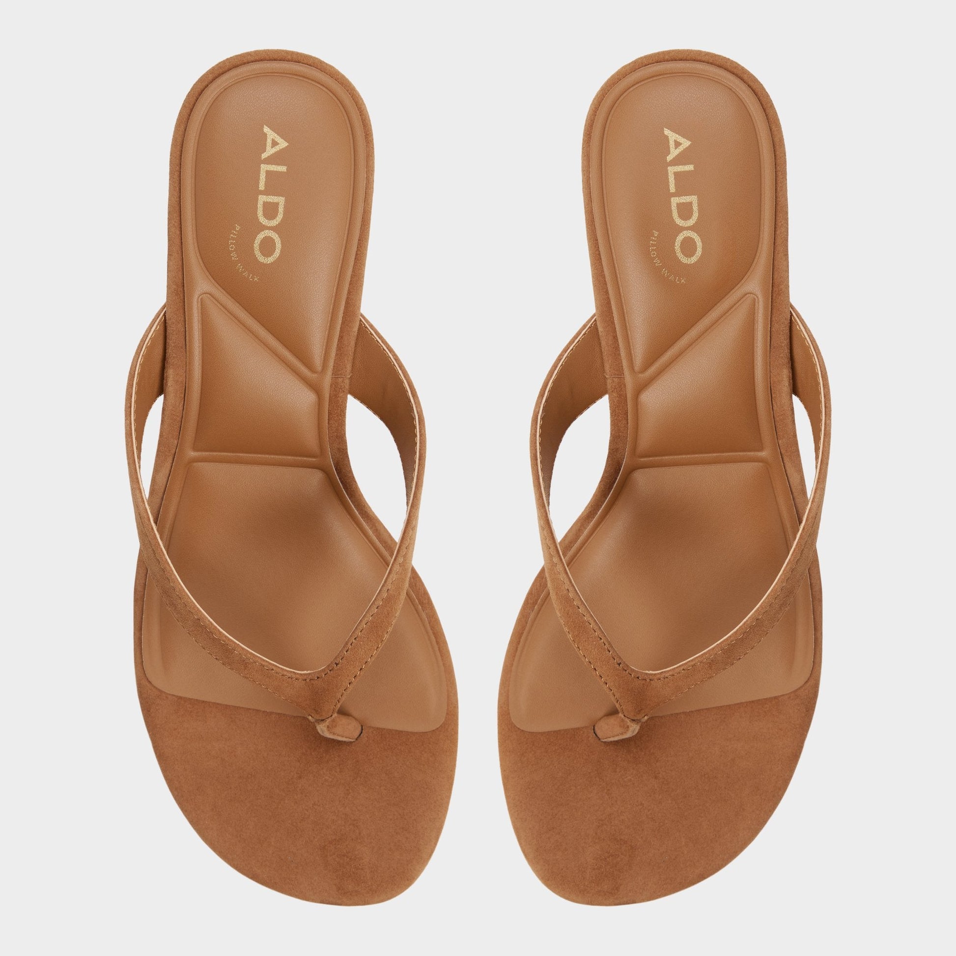 Jump in Medium Brown - Heeled flip flop, Kitten heel | Aldo Featured