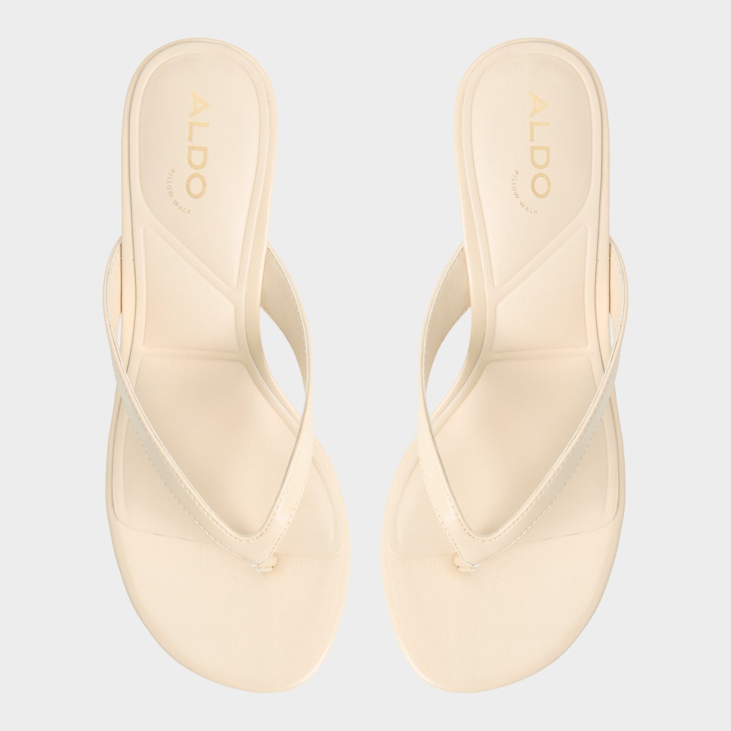 Jump in Cream - Heeled flip flop, Kitten heel | Aldo Trending