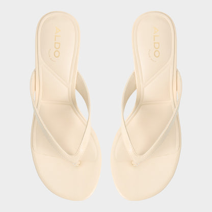Jump in Cream - Heeled flip flop, Kitten heel | Aldo Trending