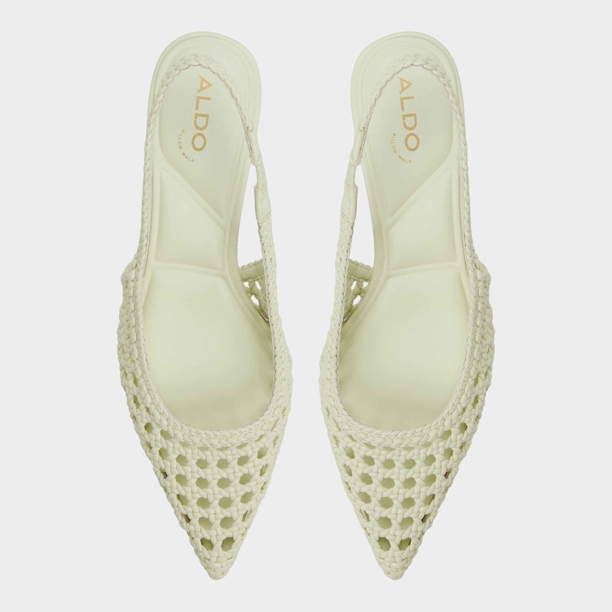 Violettia in Other Green - Sling back high heel, Kitten heel | Aldo Exclusive