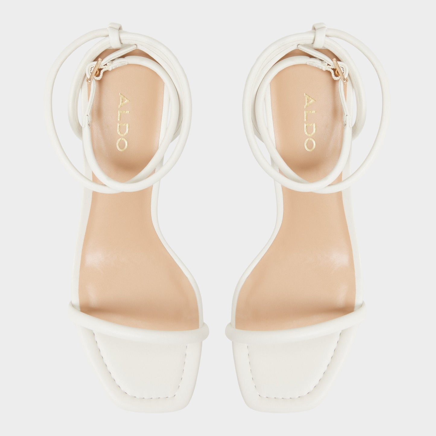 Demmi White Women's Strappy sandals - , Kitten heel | Aldo Signature