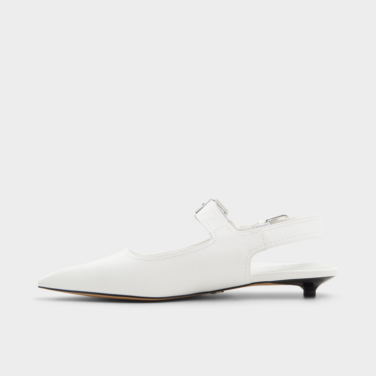 Kellya White Women's Slingbacks - Sling back high heel, Kitten heel | Aldo Classic
