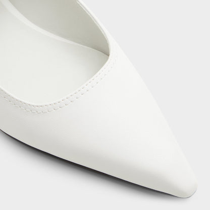 Kellya White Women's Slingbacks - Sling back high heel, Kitten heel | Aldo Classic
