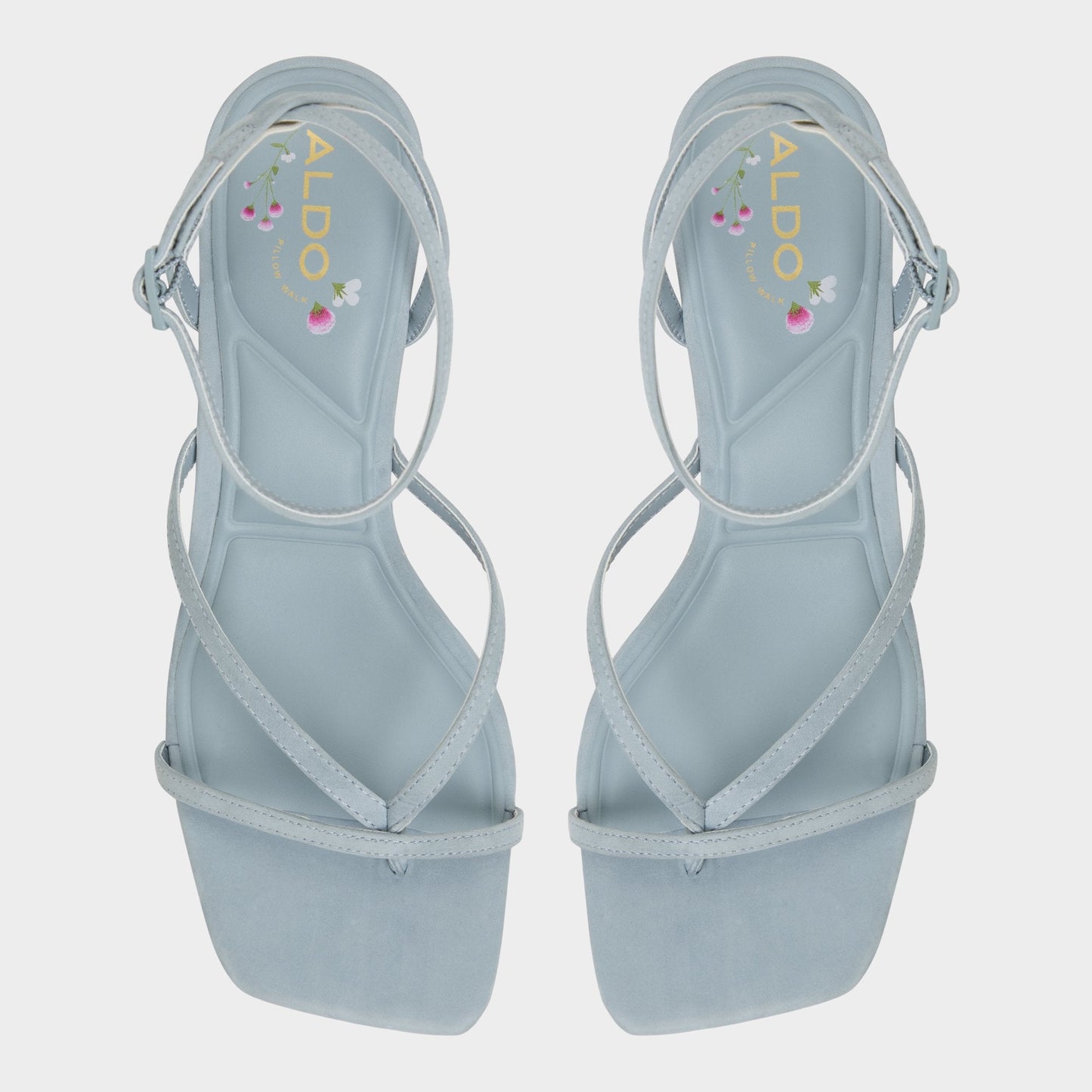 Soffie Other Blue Women's Strappy sandals - Strappy heeled sandal, Kitten heel | Aldo Essential