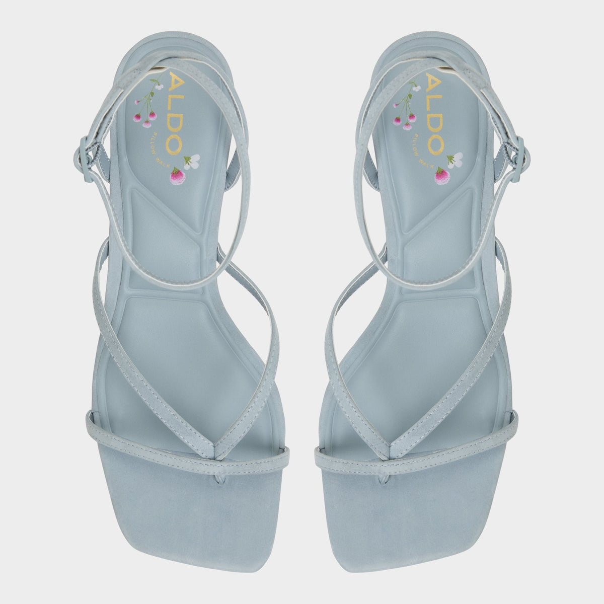 Soffie Other Blue Women's Strappy sandals - Strappy heeled sandal, Kitten heel | Aldo Essential