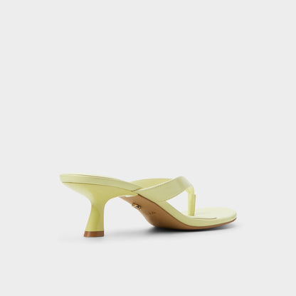 Jump Other Yellow Women's Strappy sandals - Heeled flip flop, Kitten heel | Aldo Premium