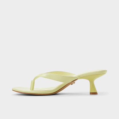 Jump Other Yellow Women's Strappy sandals - Heeled flip flop, Kitten heel | Aldo Premium
