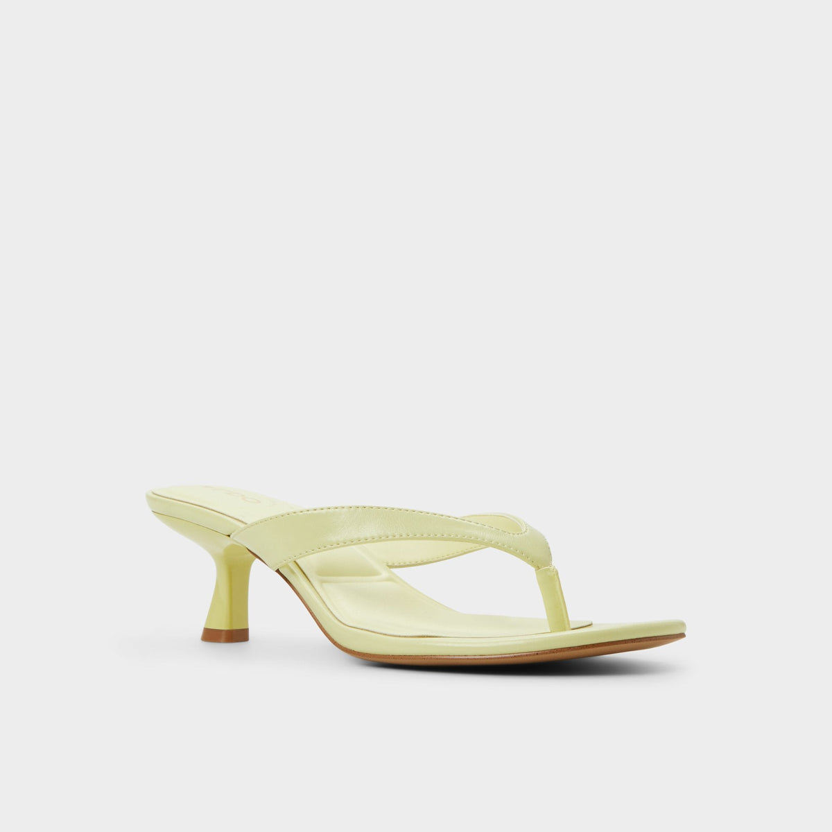 Jump Other Yellow Women's Strappy sandals - Heeled flip flop, Kitten heel | Aldo Premium