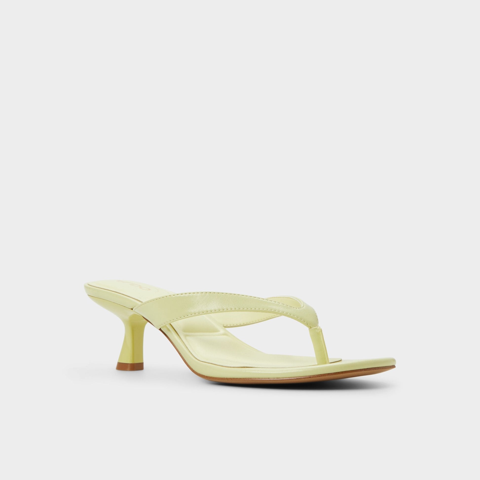 Jump Other Yellow Women's Strappy sandals - Heeled flip flop, Kitten heel | Aldo Premium