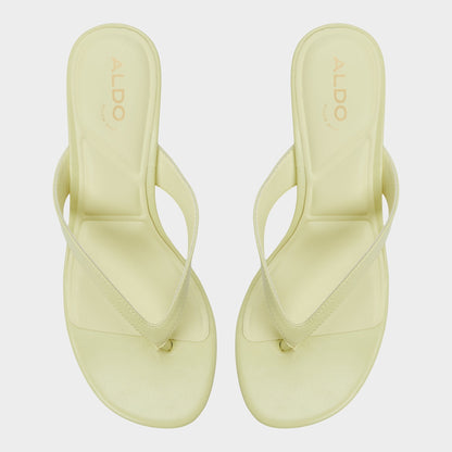 Jump Other Yellow Women's Strappy sandals - Heeled flip flop, Kitten heel | Aldo Premium