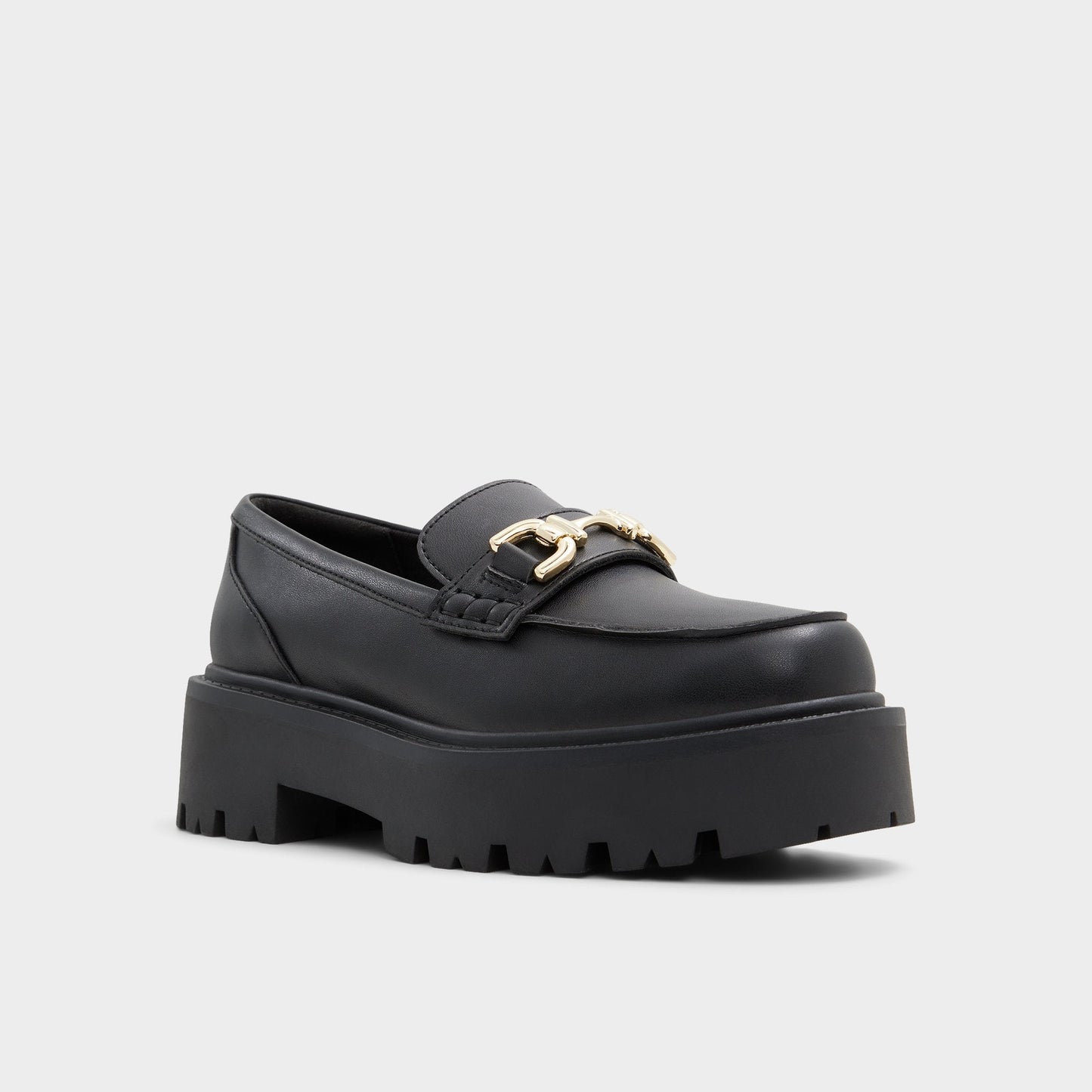 Oneameth Black Synthetic Smooth Women's Loafers & Oxfords - Loafer, Lug sole | Aldo Signature