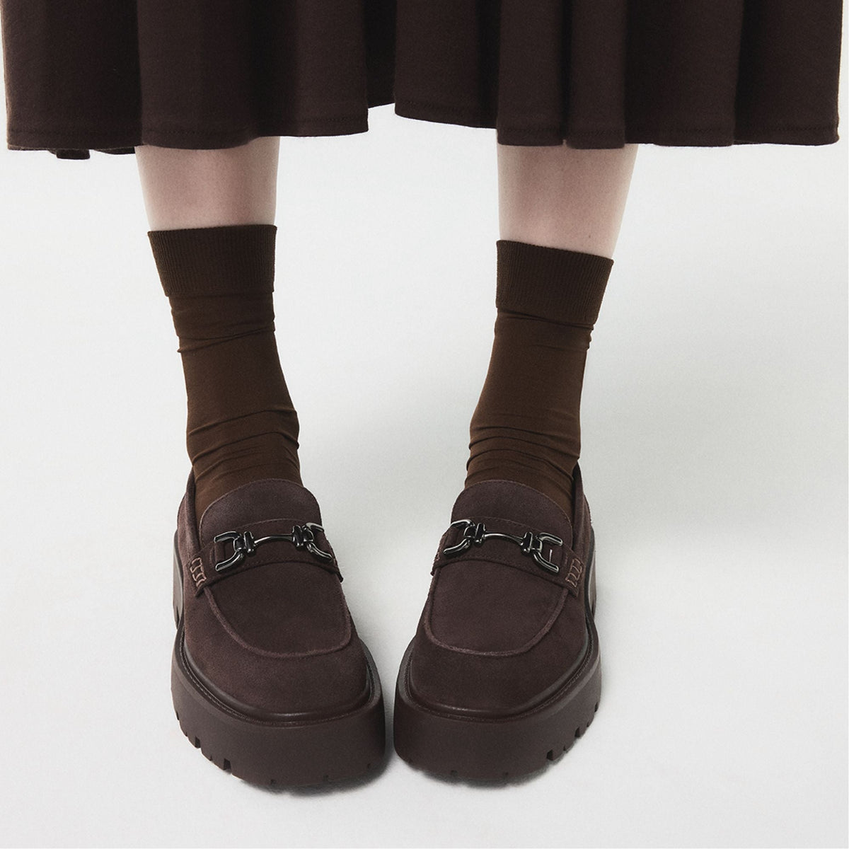 Oneameth in Dark Brown - Loafer, Lug sole | Aldo Classic
