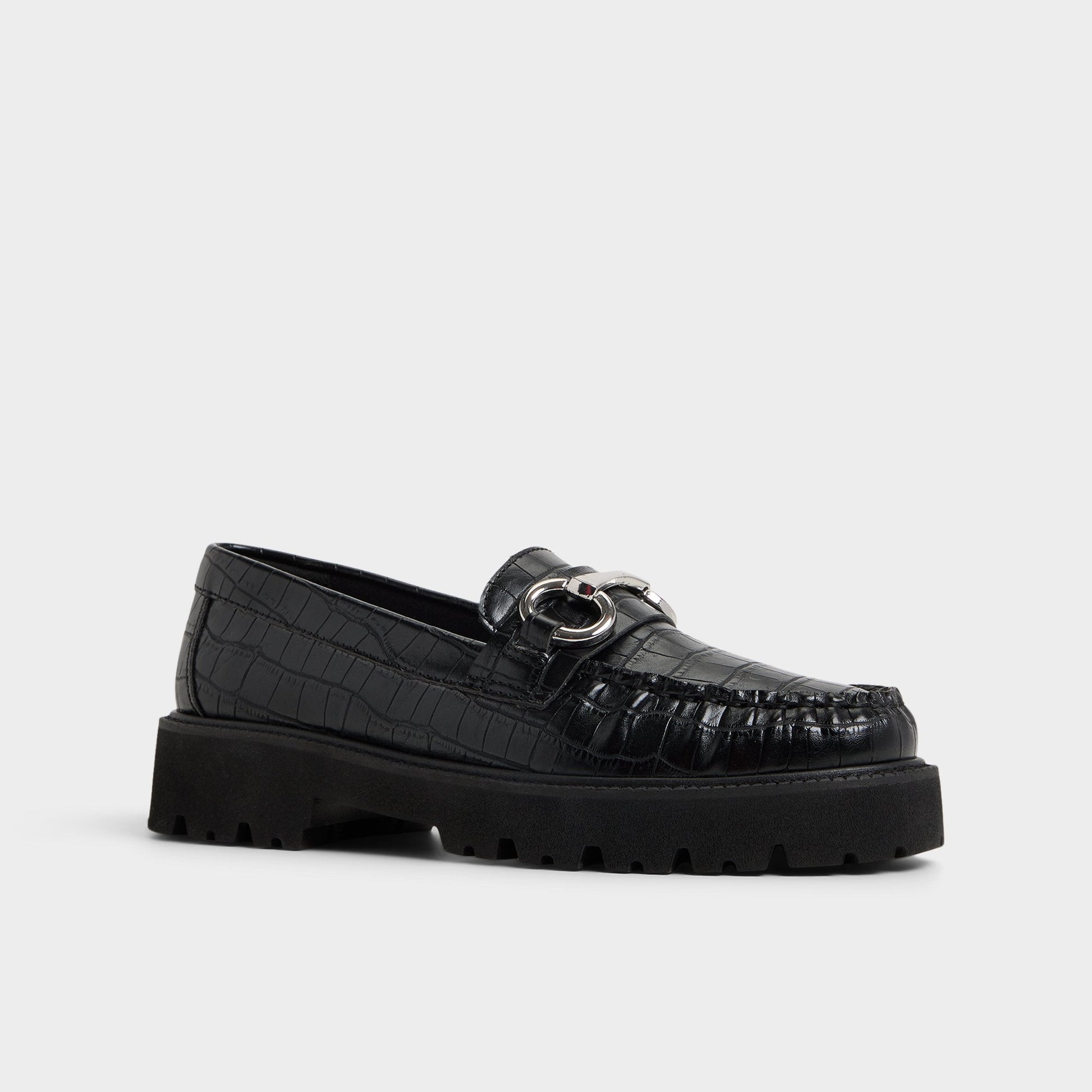Danrose Black Women's Loafers & Oxfords - Loafer, Lug sole | Aldo New