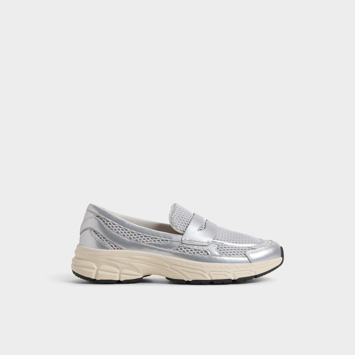 Loffy in Silver - Loafer, Jogger sole | Aldo Signature