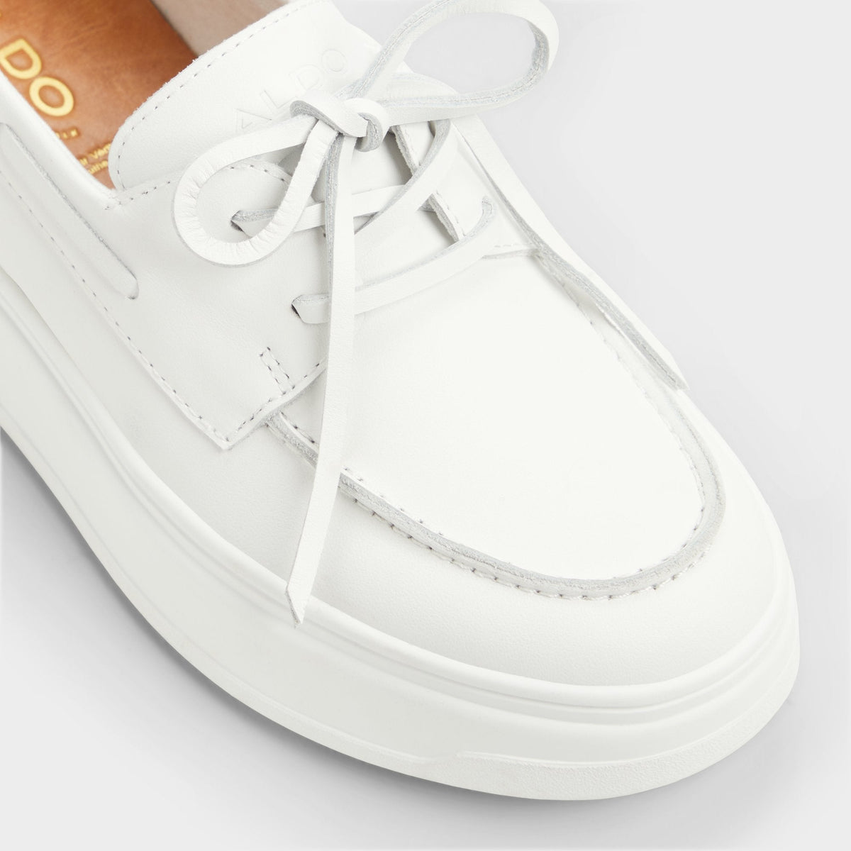 Wildbreeze Open White Women's Slip on sneakers - Boat shoe, Platform | Aldo Featured