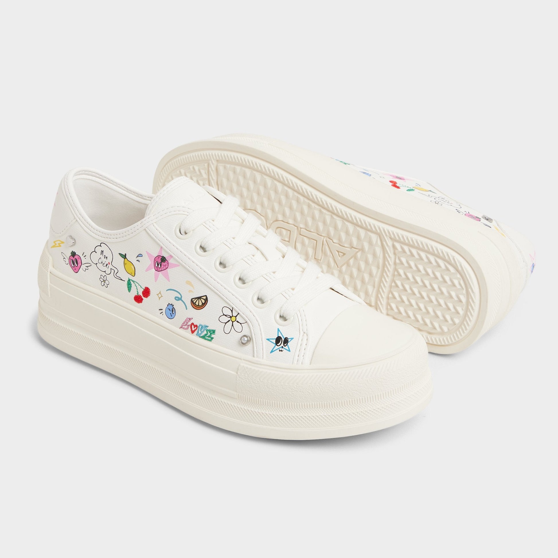Rayes White/Multi Women's Low top sneakers - Sneaker, Platform | Aldo Exclusive