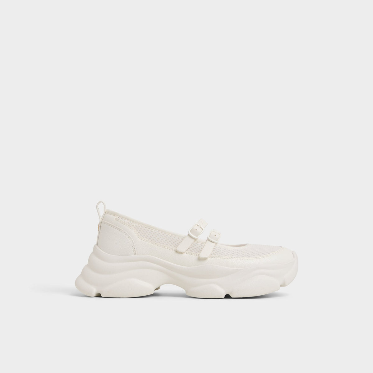 Aethera White Women's Platform and wedge sneakers - Mary Jane Sneakers, Jogger sole | Aldo New