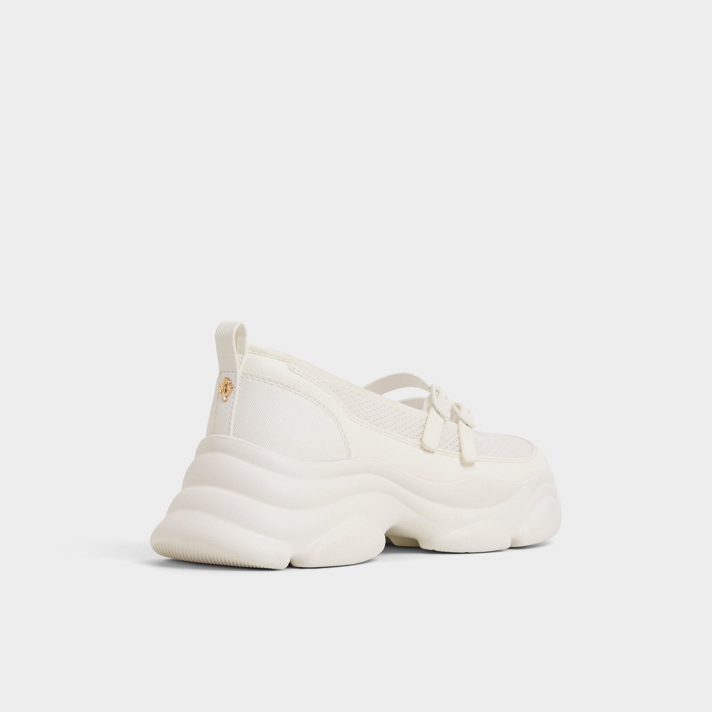 Aethera White Women's Platform and wedge sneakers - Mary Jane Sneakers, Jogger sole | Aldo New