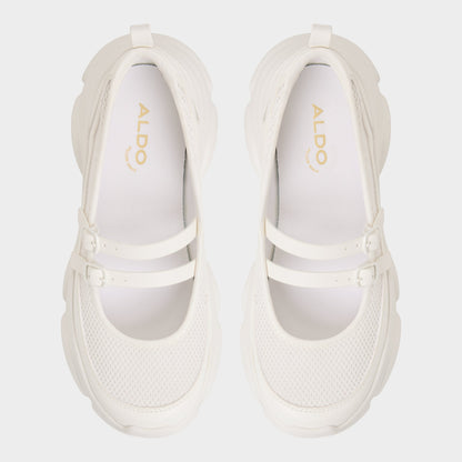 Aethera White Women's Platform and wedge sneakers - Mary Jane Sneakers, Jogger sole | Aldo New